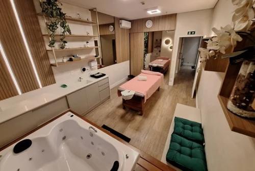 Interior do spa Tactus Zen no Hotel Marriott